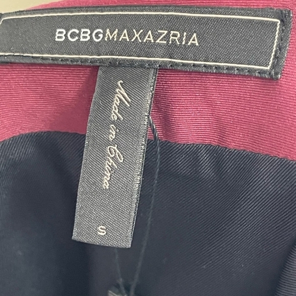 BCBGMAXAZRIA Boie Colour Block Midi Dress Lined - small - Picture 6 of 8